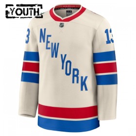 Lasten NHL New York Rangers Pelipaita 2025-26 Fanatics Premium Alexis Lafreniere Winter Classic Valkoinen